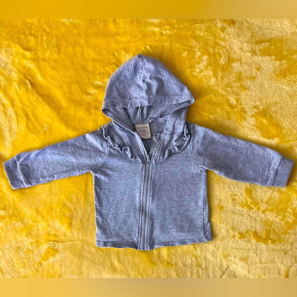 First Impressions Gray Hooded Jacket (Toddler Girl)